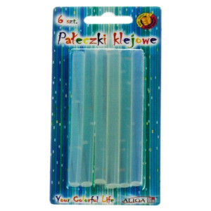 Klej na gorąco do pistoletu bezbarwny 7x100mm 6 sztuk JB07-BZ
