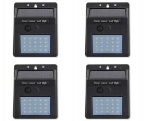 4x Lampa Solarna 20xLED czujnik zmierzchu
