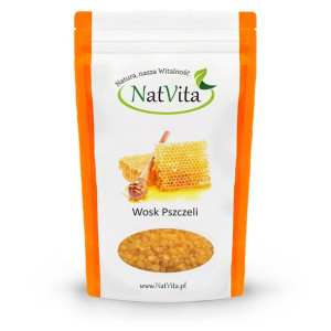 Wosk Pszczeli żółty pastylki 450g NatVita