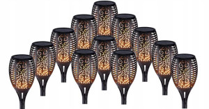 Lampka ogrodowa POCHODNIA IP 65 68cm ZESTAW 12 SZT