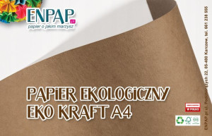Papier Ekologiczny Eko Kraft 250g 20ark - Eco Brąz