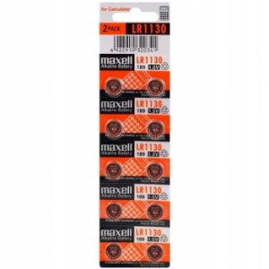 10X Bateria Mini Maxell G10 / LR1130 / 189 / AG10