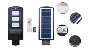 Lampa Uliczna Led Solarna 150w + Uchwyt + Pilot