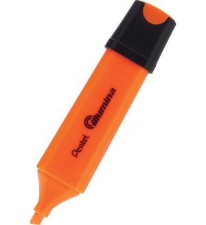 Zakreślacz płaski Pentel ze ściętą końcówką pomarańczowy SL60F