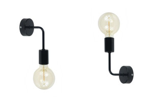 Kinkiet Vanessa Loft 1003/1 Czarny Moderno