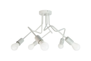 Lampa Sufitowa Luna 1005/5 Kolor Popielaty Moderno