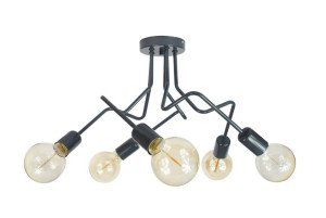 Lampa Sufitowa Luna 1005/5 Kolor Grafit Moderno