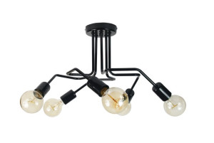 Lampa Sufitowa Vanessa 1004/5 Czarny Moderno