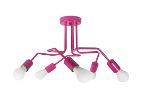 Lampa Sufitowa Vanessa 1004/5 Różowy Moderno
