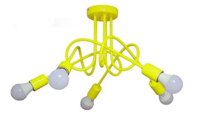 Lampa Sufitowa Mondo Loft 1001/5 Kolor Żółty Moderno