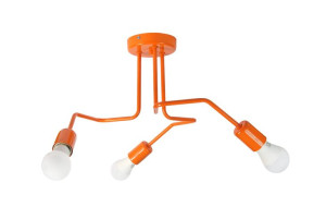 Lampa Sufitowa Vanessa 1004/3 Kolor Pomarańczowy Moderno