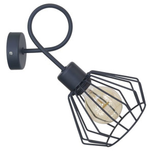 Kinkiet Edison Lampa Brylant Grafit