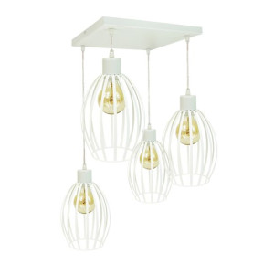 Lampa sufitowa FIORDA - plafon kwadratowy szary