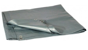 Plandeka Srebrna 15x16 Bardzo Gruba 110g/m2