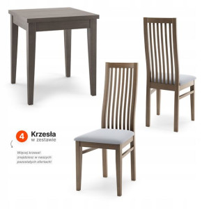 ZESTAW ADEN 59 Stół 103x60 + 4 Krzesła