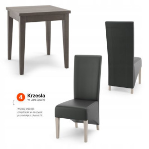 ZESTAW ADEN 38 Stół 103x60 + 4 Krzesła
