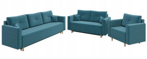 ZESTAW WYPOCZYNKOWY MIA 3+2+1 Kanapa Sofa Fotel