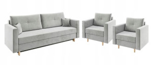 ZESTAW WYPOCZYNKOWY LISA 3+1+1 Kanapa Sofa Fotel