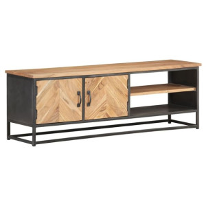 Szafka pod TV, 120x30x40 cm, lite drewno akacjowe