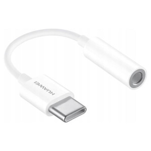 HUAWEI CM20 adapter przejściówka z USB-C na gniazdo audio jack 3.5 mm biały