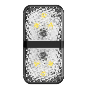 Baseus zestaw 2x ostrzegawcza lampka LED do drzwi samochodu czarny (CRFZD-0