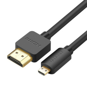 Ugreen kabel przewód HDMI - micro HDMI 19 pin 2.0v 4K 60Hz 30AWG 1,5m czarn