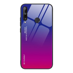 Gradient Glass etui pokrowiec nakładka ze szkła hartowanego Huawei P40 Lite