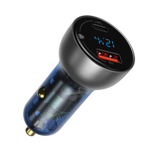 Baseus ładowarka samochodowa USB / USB Typ C 65 W 5 A SCP Quick Charge 4.0+