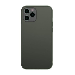 Baseus Frosted Glass Case Sztywne etui z elastyczną ramką iPhone 12 Pro Max