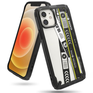 Ringke Fusion X Design etui pancerny pokrowiec z ramką iPhone 12 mini czarn