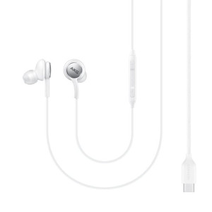 Samsung AKG przewodowe słuchawki dokanałowe USB Typ C biały (EO-IC100BWEGEU