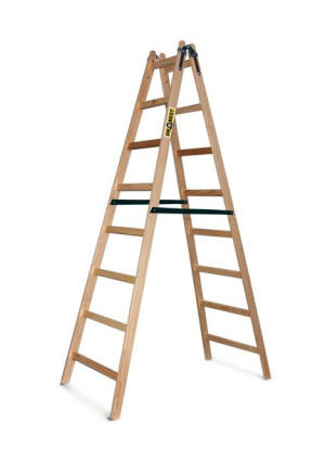 DRABINA drewniana malarska rozstawna 2x8 DRABEST