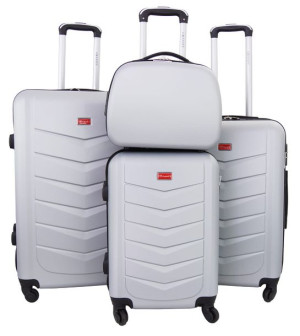 Walizki Komplet 4w1 Model 0602 Srebrny