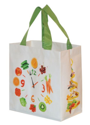 Torba Materiałowa na Zakupy 26x15x27cm Torby FitZegar Białe1 sztuka