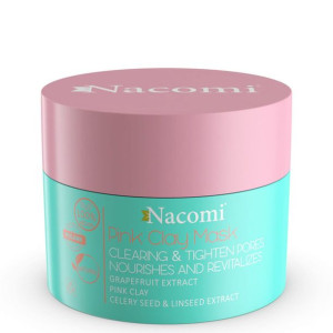 Nacomi maska różowa oczyszczająco-ściągająca Pink Clay Mask 50ml
