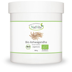 Ashwagandha BIO mielona 500g NatVita