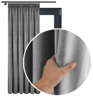 Gruba Zasłona Velvet 140x250 Welwet Welur Na Taśmę