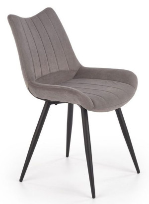 Eleganckie krzesło do salonu Debi - popiel