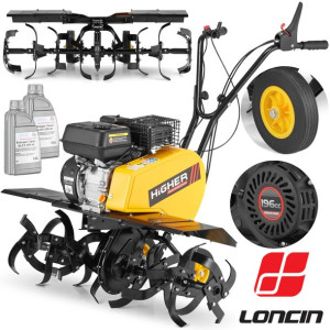 Glebogryzarka spalinowa kultywator HIGHER 100cm 196cc 6,5KM + GRATIS