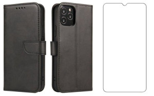 Etui z Klapką Smart Magnet Case + Szkło Hartowane do Xiaomi Redmi 9