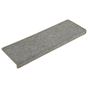 Nakładki na schody, 15 szt., 65x25 cm, biało-szare