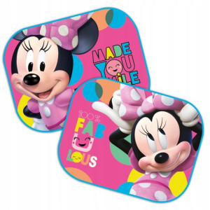 Zasłonki Boczne Do Auta Osłony 2 Szt Disney Minnie