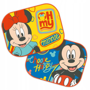 Zasłonki Boczne Do Auta Osłony 2 Szt Minnie Mickey