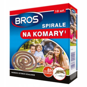 Bros Spirale Na Komary 10szt Odstrasza Do 8h