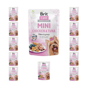 Pakiet Brit Care Adult Mini Chicken&Tuna Fillets In Gravy Kurczak Z Tuńczyk