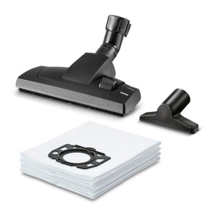 Zestaw worki Karcher WD4 WD5 WD6 + szczotki do odkurzacza