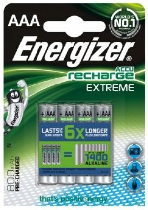 4 X Akumulatorki Energizer R03/AAA Ni-Mh 800mAh