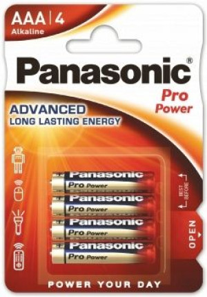 4 X Panasonic Alkaline Pro Power Lr03/Aaa