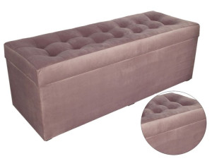 Pufa Skrzynia Pufka Siedzisko Różowa 45x120 Cm
