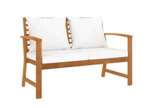 Ławka ogrodowa 120 cm, sofa z poduszkami na taras